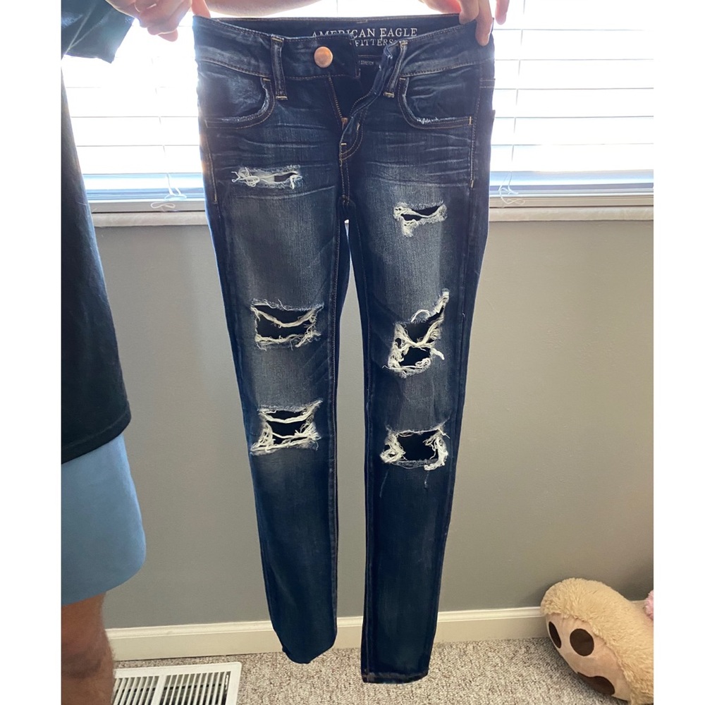 Denim skinny jeans